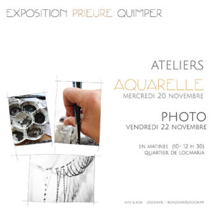 ateliers photo et aquarelle - Quimper - novembre 2024