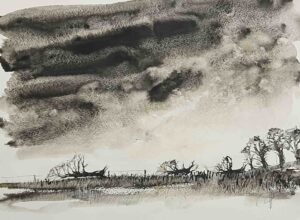 la bretagne vue par Johanne Gicquel. Des noirs et blancs à l'aquarelle